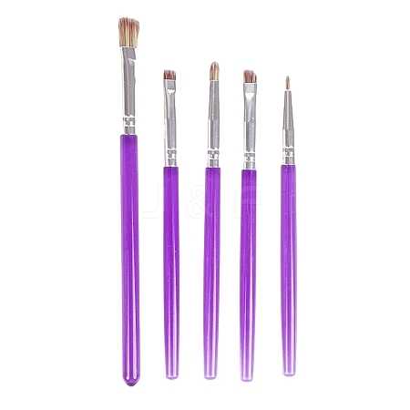 5Pcs Nylon Cake Brush Set AJEW-WH20064-84-1