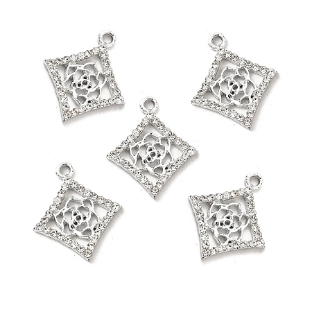 Alloy Rhinestone Pendants ALRI-C007-59P-1