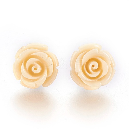 Coral Flower Earring(Roses) EJEW-22X16-9-1