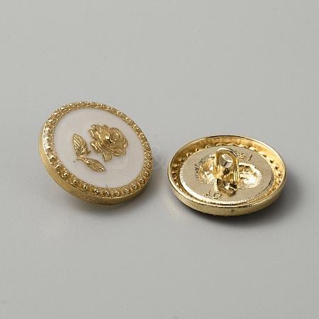 1-Hole Alloy Enamel Buttons DIY-WH0020-32A-02-1