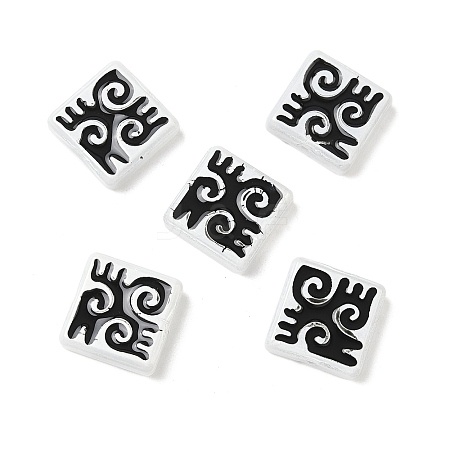 Dyed & Heated Baking Paint Glass Beads LAMP-D004-03A-1