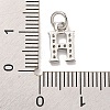 Initial Letter Brass with Cubic Zirconia Charms KK-Q814-26H-P-3