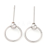 Anti-Tarnish 304 Stainless Steel Studs Earring Findings STAS-H226-08P-02-1