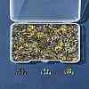 450Pcs 3 Colors Brass Wire Guardian and Protectors KK-FS0001-63-9