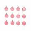 2 Sets 2 Styles Golden Plated Alloy Enamel Charms ENAM-YW0001-28E-2