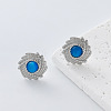 304 Stainless Steel Resin Stud Earrings for Women OH3456-5-1