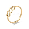 Real 18K Gold Plated 304 Stainless Steel Adjustable Finger Ring RJEW-L115-01G-02-1