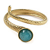 Natural Amazonite Finger Rings RJEW-U027-04G-05-2