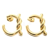 304 Stainless Steel Knot Stud Earrings EJEW-B023-06G-1