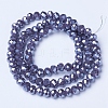 Electroplate Glass Beads Strands EGLA-A034-P6mm-A12-2