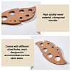 Unfinished Wood Pendants WOOD-WH0026-37B-02-4
