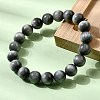 Grade AA Natural Eagle Eye Stone Round Beads Stretch Bracelets for Women BJEW-L712-B05-10mm-3