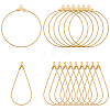 90Pcs 2 Styles Brass Pendants KK-WR0001-62-1