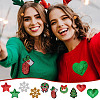 Christmas Theme Computerized Embroidery Polyester Iron On/Sew On Patches DIY-PH0023-25-6