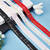 40 Yards 4 Colors Polyester Ribbon SRIB-CP0001-01-4