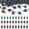 60Pcs 3 Styles Dyed Natural Cultured Freshwater Pearl Pendants PALLOY-CW00006-1