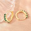 Brass Micro Pave Cubic Zirconia Hoop Earrings EJEW-P346-09G-01-2