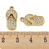 UV Plating Alloy Rhinestone Pendants ALRI-C009-05G-3