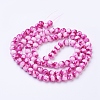 Spray Painted Glass Bead Strands GLAA-R139-8mm-05-3