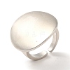 Brass Flat Round Open Cuff Ring for Women KK-H434-26P-3
