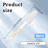8Pcs Glass & PP Plastic Dropper FIND-OC0003-71-2