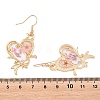 Alloy & Dried Flower Dangle Earrings AL-Z001-01G-01-5