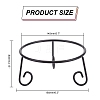 Iron Crystal Ball Base Display Stand AJEW-WH0258-745B-2