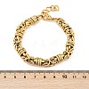 304 Stainless Steel Mesh Chains Bracelets for Women BJEW-F488-42G-5