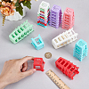 36Pcs 6 Colors PP Plastic Chair Miniature Ornaments AJEW-BC0009-48-3