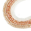 3 Strands 3 Colors Electroplate Glass Beads Strands EGLA-TADJ0001-12-1