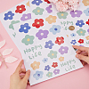 PVC Self Adhesive Flower Car Sticker DIY-WH0453-57A-3