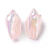 UV Plating Rainbow Iridescent Acrylic Beads OACR-E007-04E-2