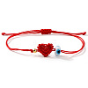 Lampwork Bead Braided Bead Bracelets JB7932-5-1