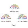 Rainbow PVC Laser Adhesive Stickers DIY-WH0273-51-2