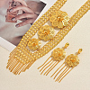 Iron Floral Tassel Earrings & Necklaces Set for Women PK6687-1