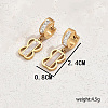 Stainless Steel Romantic Eight-shaped Hoop Earrings KF3833-2-5