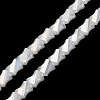 Electroplated Glass Beads Strands GLAA-G092-A-03-2