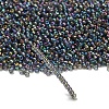 12/0 FGB Grade A Rainbow Transparent Mini Glass Seed Beads X-SEED-Q010-F556-4