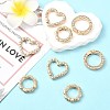 15Pcs 3 Styles Zinc Alloy Spring Gate Rings FIND-CJ0004-77-5