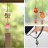 8Pcs 4 Colors Imitation Jade Glass Beads GLAA-YW0005-60-6