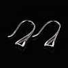 Anti-Tarnish Rhodium Plated 925 Sterling Silver Earring Hooks STER-K168-116P-5