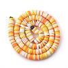 Handmade Polymer Clay Beads Strands CLAY-R089-6mm-T02B-09-6