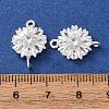 Brass Pave Clear Cubic Zirconia Connector Charms CU-CBAEC99-09S-3