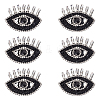 Evil Eye Shape Appliques LS-DIY-WH0401-33-1