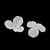3-Petal Frosted Acrylic Bead Caps SACR-F016-01C-2