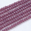 Imitation Jade Glass Beads Strands X-GLAA-R135-2mm-26-2