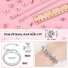 DIY Alloy Heart European Style Bracelet Making Kit DIY-PH0022-01-2
