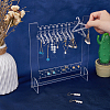 SUPERFINDINGS 1 Set Transparent Acrylic Earring Hanging Display Stands EDIS-FH0001-07-3