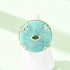 Natural Amazonite Cuff Rings GG-CBA5FCC-02G-06-1