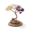Natural Citrine & Amethyst & Quartz Crystal Chips Tree Display Decorations DJEW-C003-01D-1